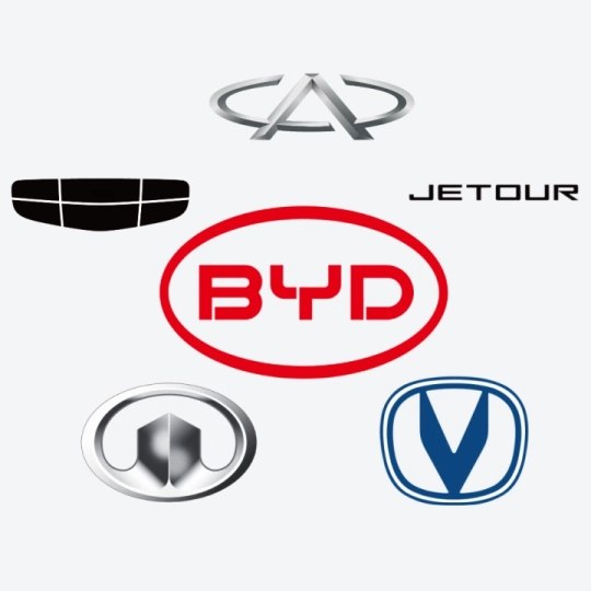 BYD, Chery, Jetour, Changan and Venucia
