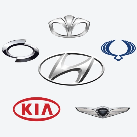 Hyundai, KIA, Genesis, Daewoo and SsangYong